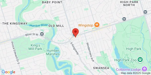 Map of 2425 Bloor Street W Suite 403 Toronto, ON M6S 4W4 Canada