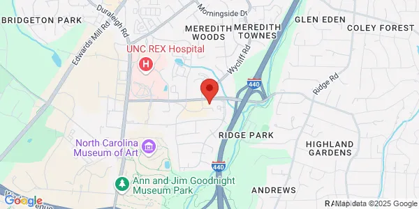Map of 2308 Wesvill Ct Raleigh, NC 27607