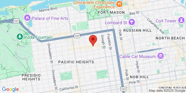 Map of 1887 Union St San Francisco, CA 94123