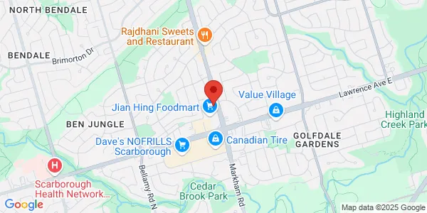 Map of 700 Markham Road Unit 2-8 Scarborough, ON M1H 2A7 Canada