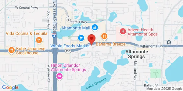 Map of 398 E Altamonte Dr Altamonte Springs, FL 32701
