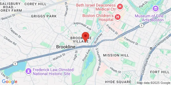 Map of 1 Brookline Pl Ste 423 Brookline, MA 02445