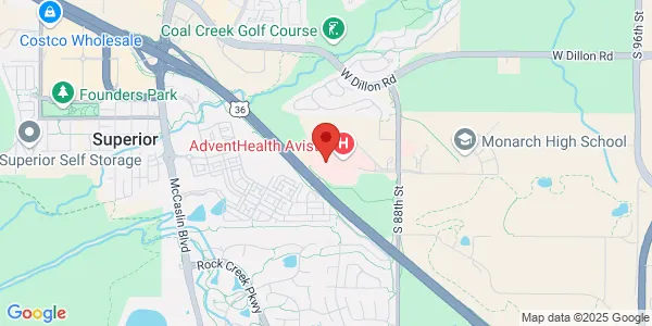 Map of 80 Health Park Dr Ste 100 Louisville, CO 80027