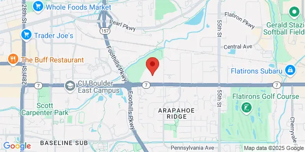 Map of 4745 Arapahoe Ave Boulder, CO 80303
