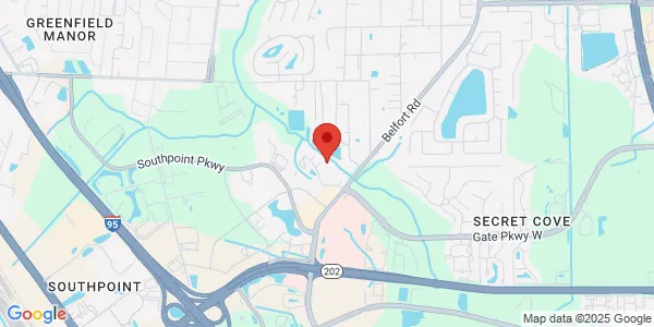 Map of 6871 Belfort Oaks Pl Jacksonville, FL 32216