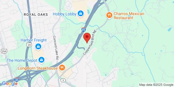 Map of 1045 NE Gateway Ct NE Concord, NC 28025