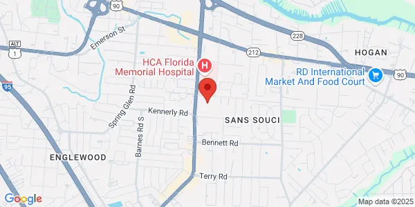 Map of 3901 University Blvd S Jacksonville, FL 32216