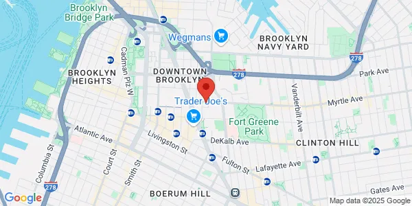 Map of 172 Myrtle Ave Brooklyn, NY 11201