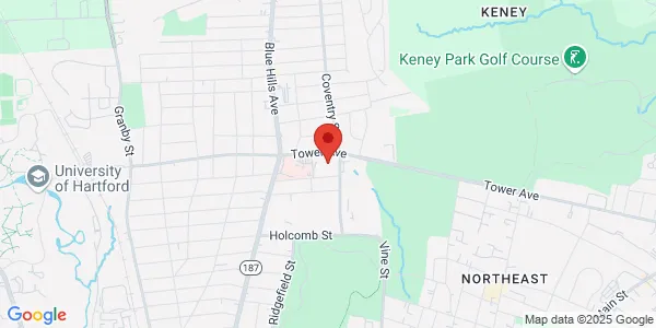 Map of 131 Coventry St Hartford, CT 06112