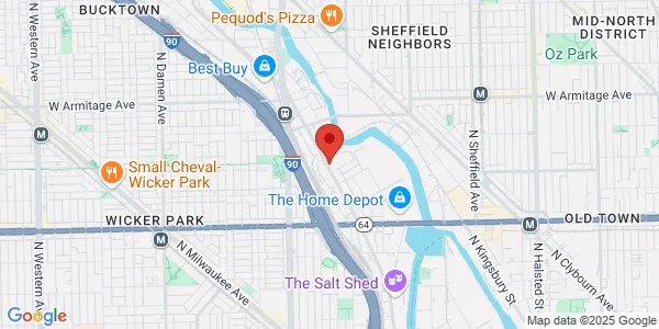 Map of 1747 N Elston Ave Chicago, IL 60642