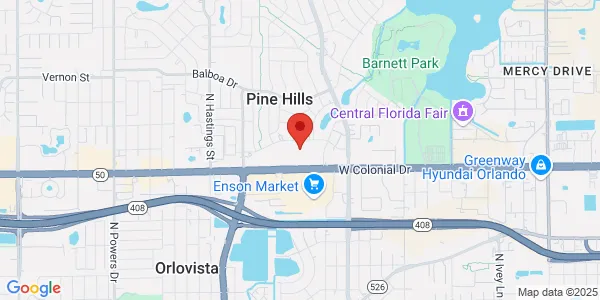 Map of 5235 W Colonial Dr Orlando, FL 32808