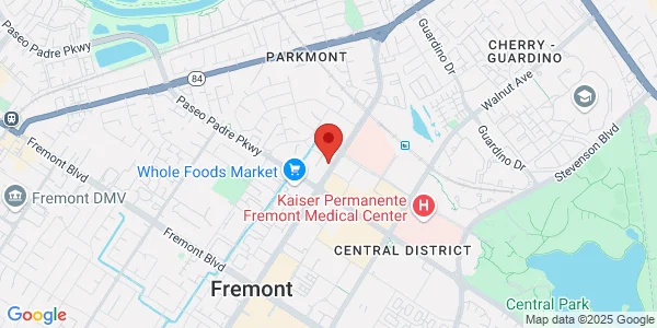 Map of 2333 Mowry Ave Ste 300 Fremont, CA 94538