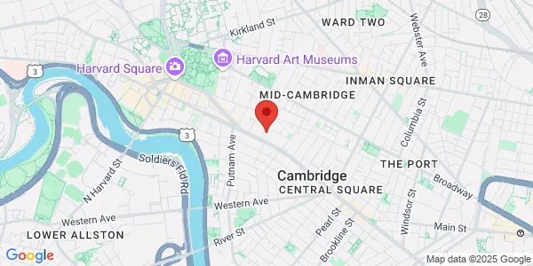 Map of 8 Dana St Cambridge, MA 02138