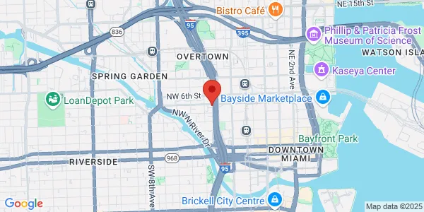 Map of 336 NW 5th St Miami, FL 33128
