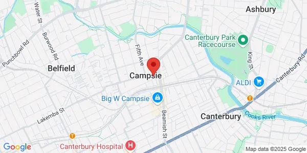 Map of 17-21 Campsie St Campsie New South Wales 2194 Australia