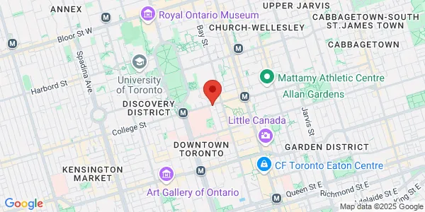Map of 67 College St Toronto, ON M5G 0A3 Canada