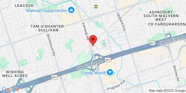 Map of 2075 Kennedy Road Unit 403 Scarborough, ON M1T 3V4 Canada
