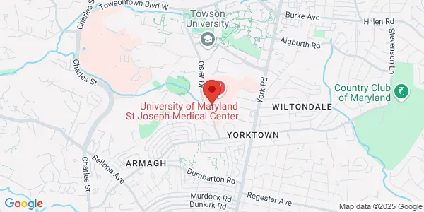 Map of 7501 Osler Dr Towson, MD 21204