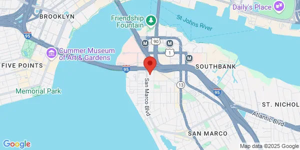 Map of 1235 San Marco Blvd Fl 4 Jacksonville, FL 32207