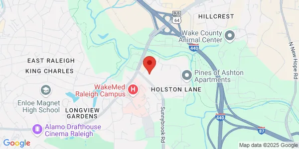 Map of 23 Sunnybrook Rd Ste 100 Raleigh, NC 27610