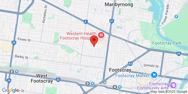 Map of Eleanor St Footscray Victoria 3011 Australia