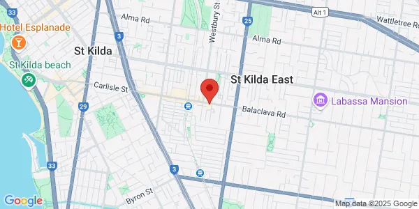 Map of Ste 5 285 Carlisle St Balaclava Victoria 3183 Australia