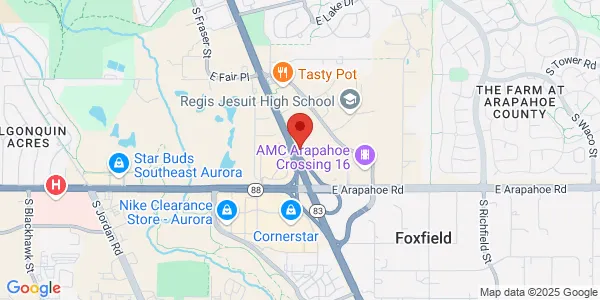 Map of 6554 S Parker Rd #111 Aurora, CO 80016