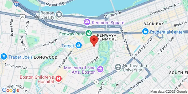 Map of 1254 Boylston St Boston, MA 02215