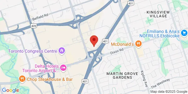 Map of 200 Ronson Dr Toronto, ON M9W 5Z9 Canada