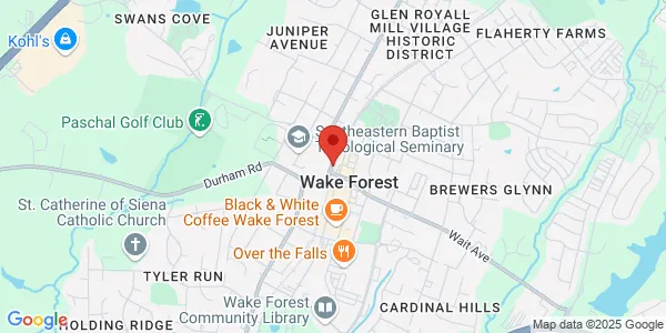 Map of 839 Durham Hwy Unit A Wake Forest, NC 27587