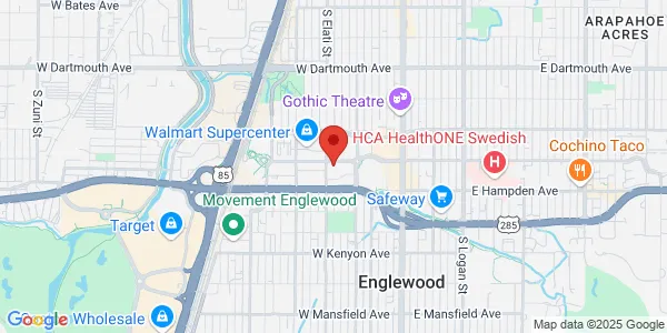 Map of 401 W Hampden Pl Ste 260 Englewood, CO 80110