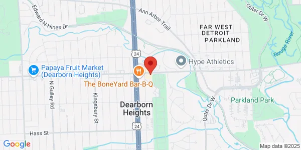 Map of 23801 W Warren St Dearborn Heights, MI 48127