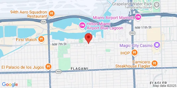 Map of 5040 NW 7th St Ste 510 Miami, FL 33126