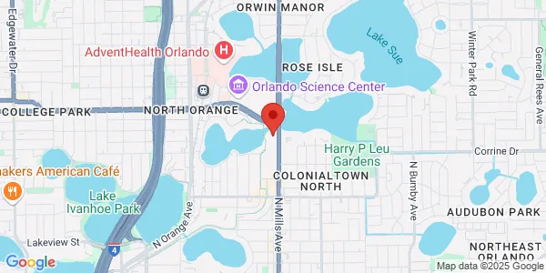 Map of 1900 N Mills Ave Orlando, FL 32803