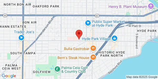 Map of 2605 W Swann Ave Ste 100 Tampa, FL 33609