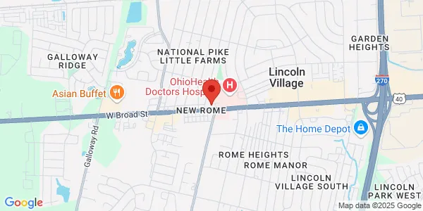 Map of 5212 W Broad St Ste E Columbus, OH 43228