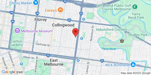 Map of 5 Hood St Collingwood Victoria 3066 Australia