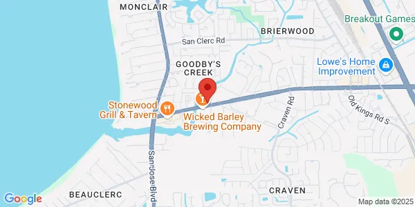 Map of 8837 Goodby's Executive Dr Jacksonville, FL 32217