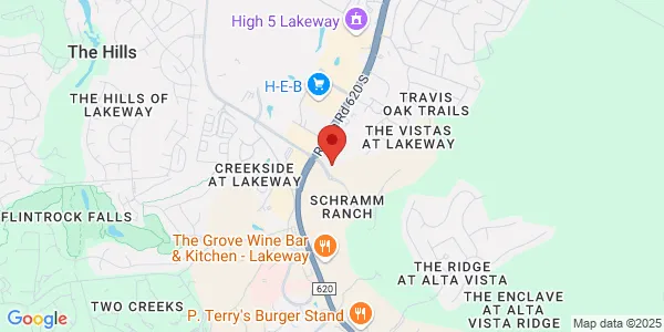 Map of 2303 Ranch Rd 620 S Ste 210 Lakeway, TX 78734