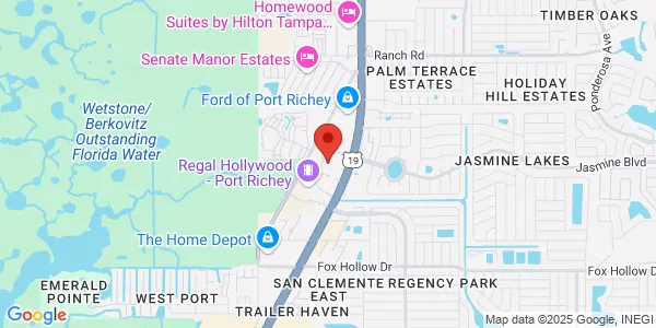 Map of 10435 US Hwy 19 Port Richey, FL 34668