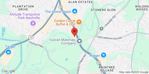 Map of 5225 Old Hickory Blvd Ste 205 Hermitage, TN 37076
