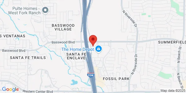Map of 7232 North Fwy Fort Worth, TX 76137