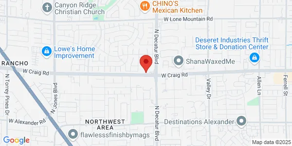 Map of 4900 W Craig Rd Ste B1-B3 Las Vegas, NV 89130