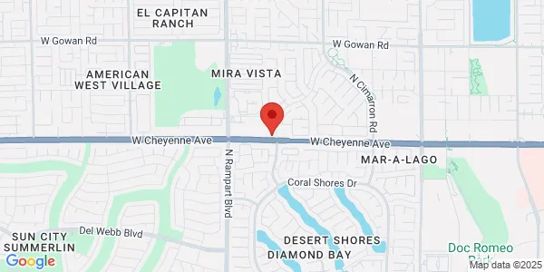 Map of 8300 W Cheyenne Ave Ste 106 Las Vegas, NV 89129