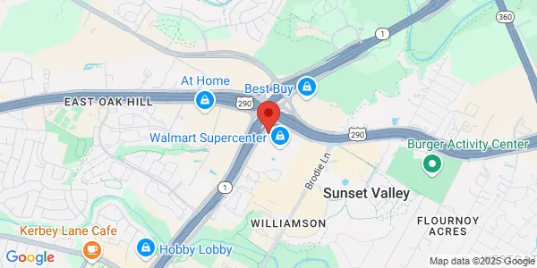 Map of 5033 W Hwy 290 Bldg E Austin, TX 78735