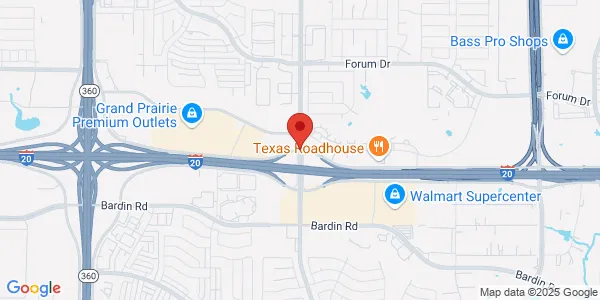 Map of 2520 W I-20 Grand Prairie, TX 75052