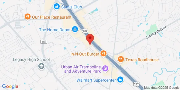 Map of 1501 Hwy 287 N Mansfield, TX 76063