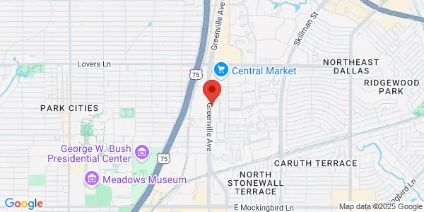Map of 4844 Greenville Ave Dallas, TX 75206
