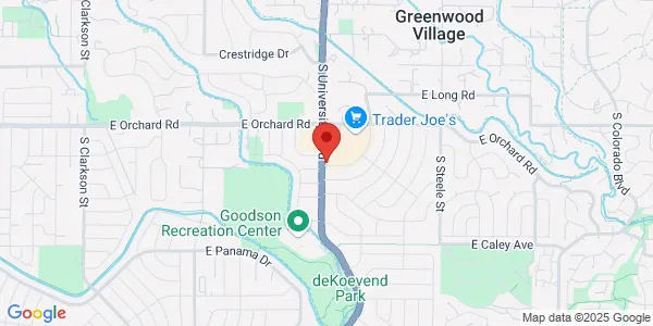 Map of 5990 S University Blvd Greenwood Village, CO 80121