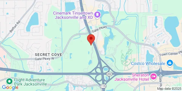 Map of 8705 Perimeter Park Blvd Ste 2 Jacksonville, FL 32216